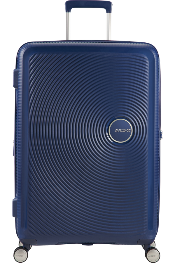 American Tourister Soundbox Spinner extensible 67cm Bleu marine foncé