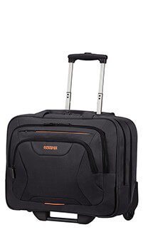 American Tourister At Work Rolling Tote  15.6inch Black/Orange